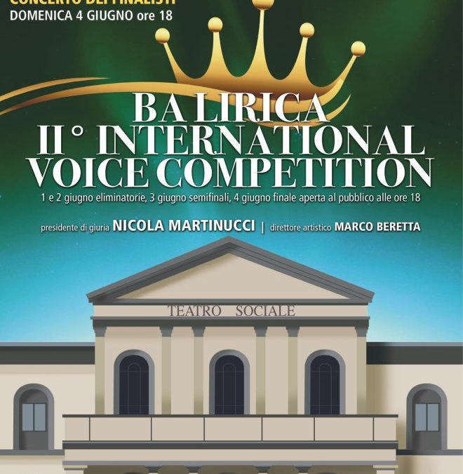 BA Lirica II International voice competition – GIUGNO 2023
