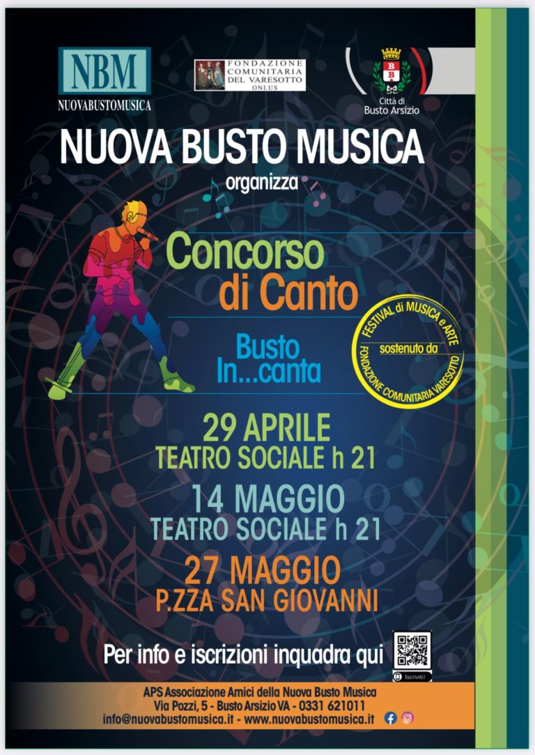 Busto IN…CANTA – a partire dal 29.04.2023